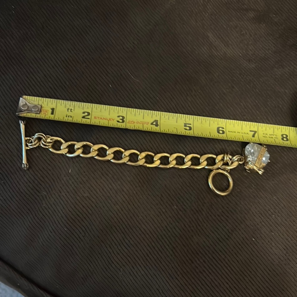 Gold heart charm juicy couture bracelet